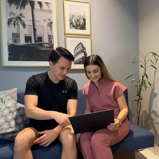 Nutrióloga Arantxa Espinosa Grimaldo durante consulta de seguimiento nutricional